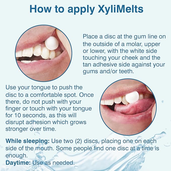 Oracoat XyliMelts Dry Mouth Relief Moisturizing Stick-On-Melts w/Xylitol, 230 Count, Slightly Sweet, Helps Stimulates Saliva for Dry Mouth, Non-Acidic