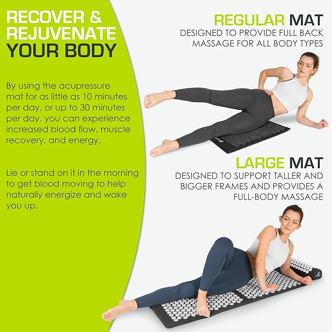 ProsourceFit Acupressure Mat and Pillow Set