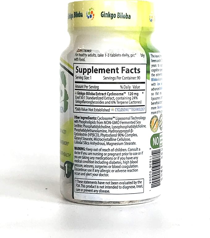 NATURE'S ESSENTIALS Liposomal Ginkgo Biloba 120mg per 3 Month