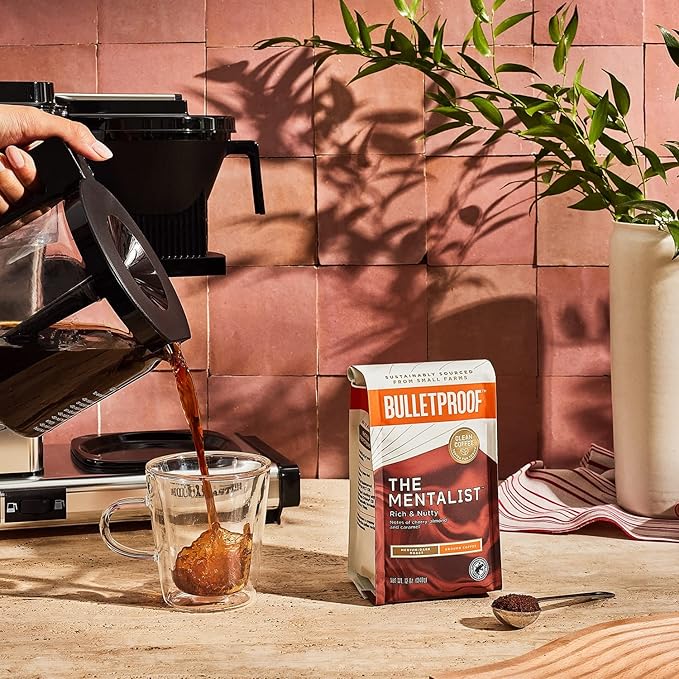 Bulletproof The Mentalist Medium-Dark Roast Ground Coffee, 12 Ounces (Pack of 3), 100% Arabica Coffee Sourced from Central and South America