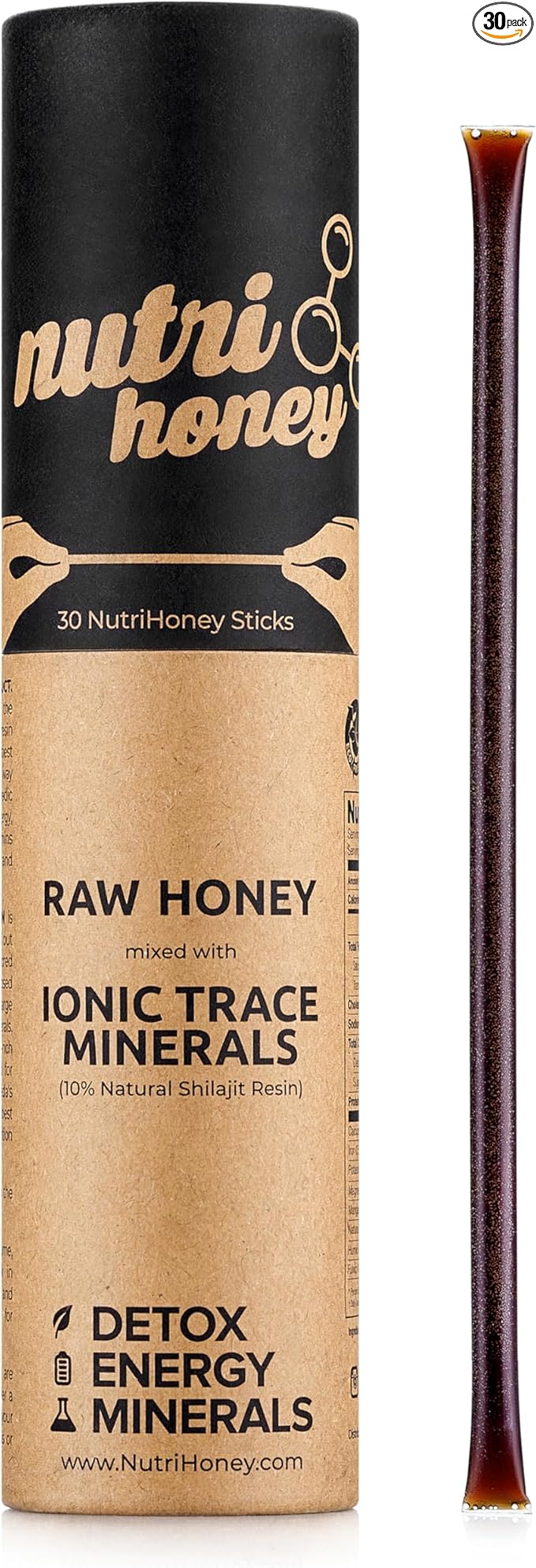 NATURAL SHILAJIT Honey Sticks 30 Shilajit