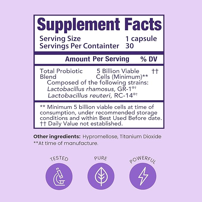 Pro-Fem #1 Vaginal Health Probiotic | Vaginal Probiotics | Clinically Proven to Promote Yeast & PH Balance, Urinary Tract Health | Feminine Probiotics | Works in 7 Days | 30 Capsules | 2-Pack