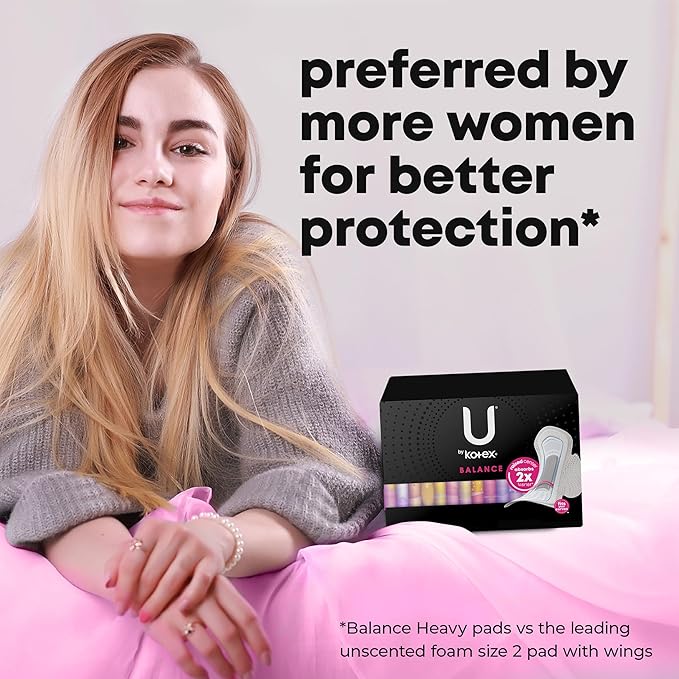 U by Kotex Balance Pads 30 Count