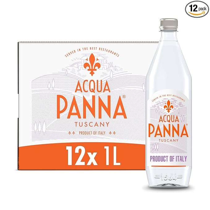 Acqua Panna Natural Spring Water, 33.8 Fl Oz (Pack of 12)