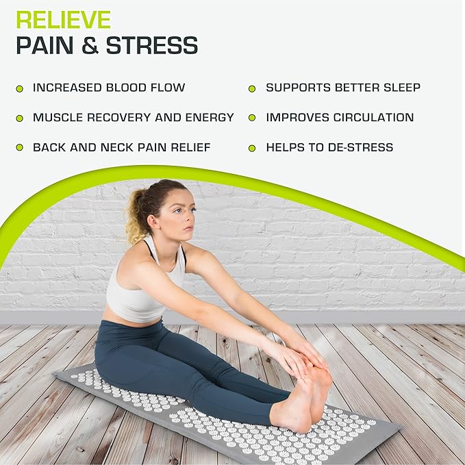 ProsourceFit Acupressure Mat and Pillow Set