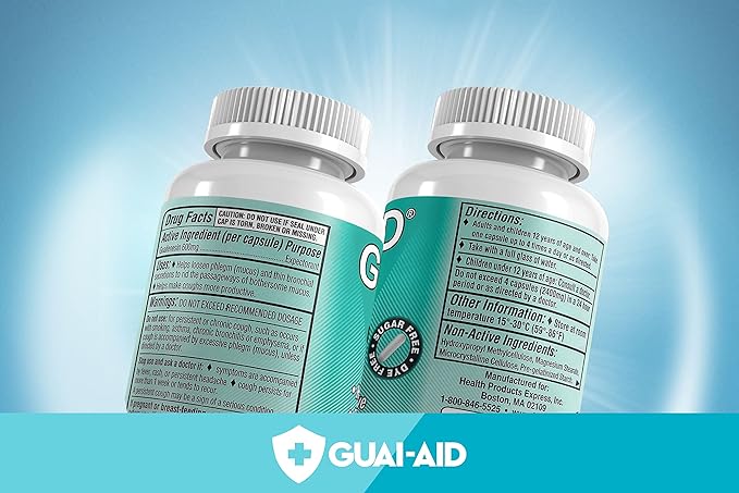 400 400mg, dye-Free Fast Acting Mucus 400 caplets)