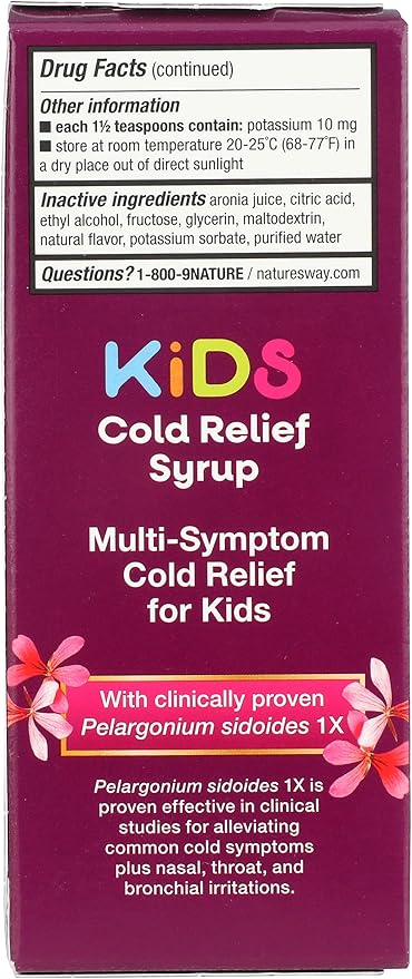 Nature's Way Umcka ColdCare Children's Cherry 6+, 4 4 Fluid 3)