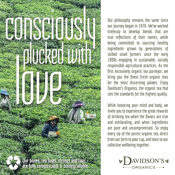 Davidson's Organics, Valentine Tea, Loose Leaf Tea, 16-Ounce Bag