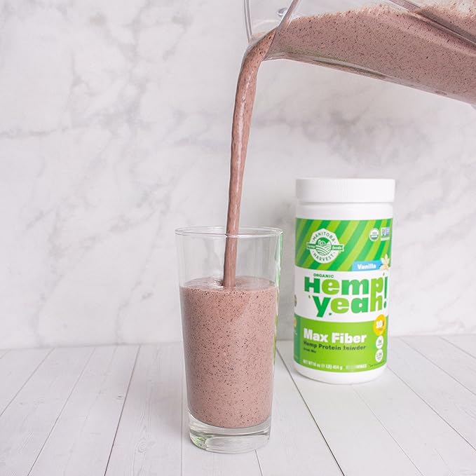 Manitoba Harvest Hemp Yeah! Organic Max 16oz; with 10g of 9g Protein 1.9g Omegas 3&6 per