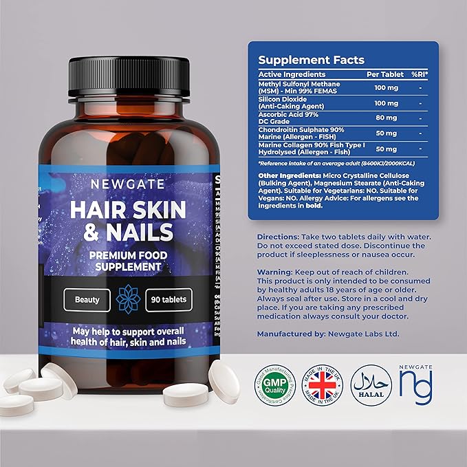 Hair, Skin and Nails growth 90
