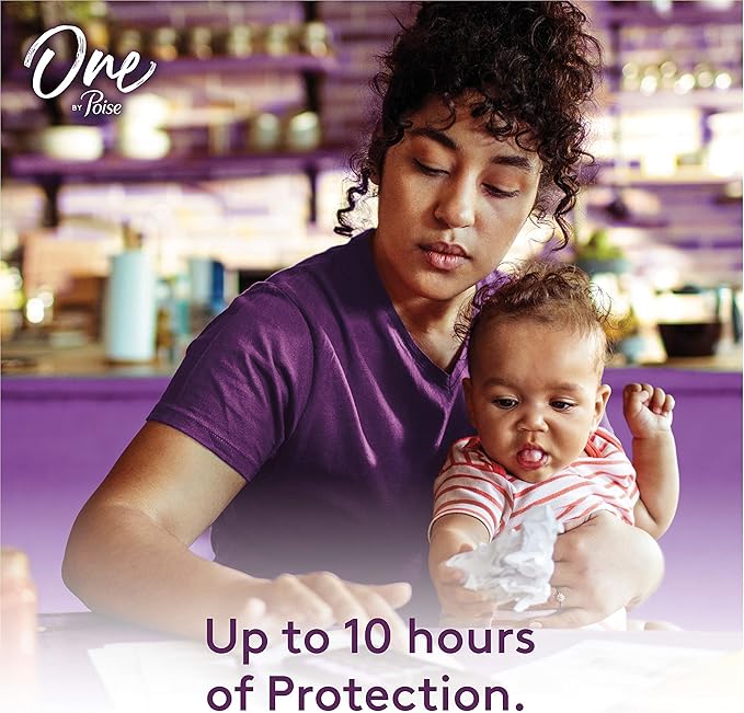 One by Poise Feminine Pads (2-in-1 Period 18 Count