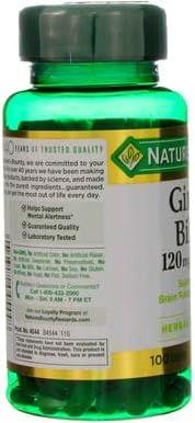 Nature's Bounty Ginkgo Biloba 120 mg 100 ea 4)