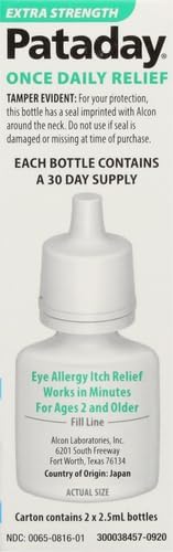 Pataday Once Daily Relief Extra Strength 2.5ml, 2 2 Count(Pack 1)