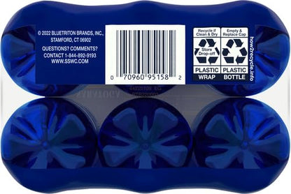 Saratoga Sparkling Water Bottles, 18-Pack - Carbonated Spring Bottled Water with Naturally Occurring Minerals & Electrolytes - Recycled PET Plastic Bottles - 16 Fl Oz