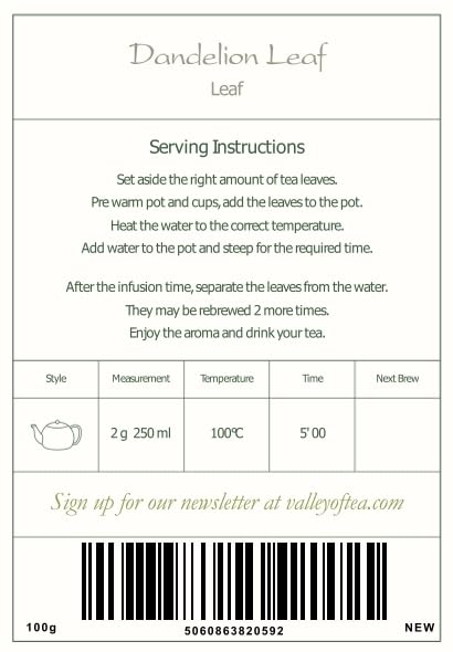 Dandelion Leaf Herbal Tea