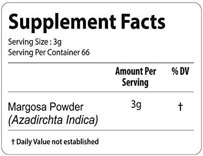bixa BOTANICAL Neem Leaf Powder (Azadirachta 1 Pound 16 Oz, 1 |