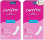 Carefree Panty Liners, Extra Long Liners, 100ct (Packaging 2)