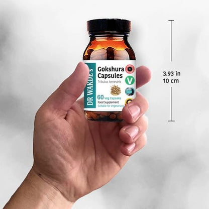 DR WAKDE'S Gokshura Capsules (Tribulus terrestris, 60 Veg