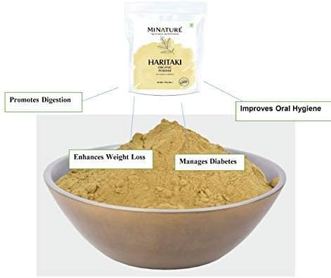 Organic Haritaki Powder(Harad) (Terminalia chebula) by 227g (8 (8 oz) (1/2 lb)