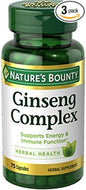 Nature's Bounty Ginseng Complex Herbal Health 75 ea 3)