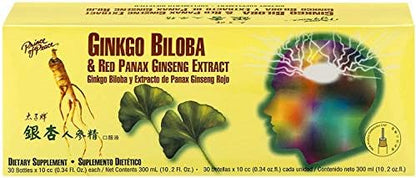 Prince Of Peace Ginkgo Biloba & 0.34 fl. 2 Pack 60 Bottles