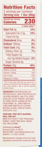Glanbia Performance Thinkthin High Protein Bars, Brownie Crunch, 5 ct