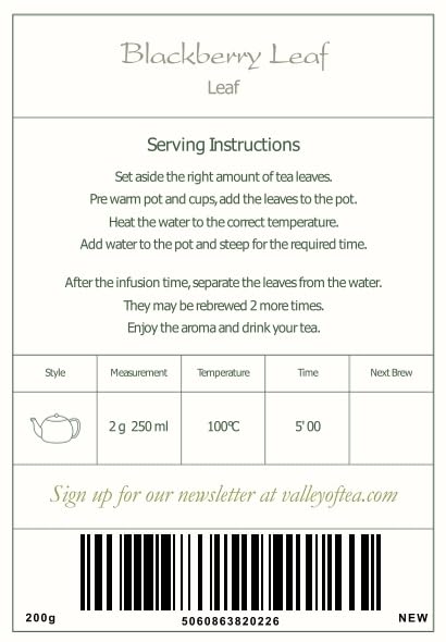 Black Berry Leaves Organic Tea