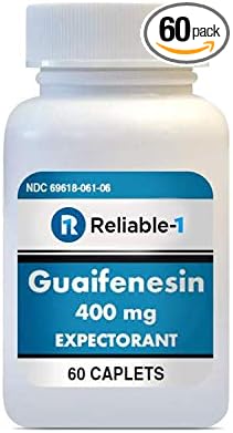 Reliable-1 Laboratories Guaifenesin 400 mg Caplets 60 Caplets