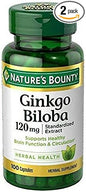 Nature's Bounty Ginkgo Biloba 120mg, 100 2)