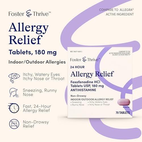 Foster & Thrive 24 Hour Allergy 140 Tablets 180 mg 2