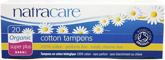 Natracare 2002 Organic All Cotton Tampons 20 Count