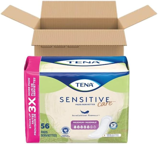 Tena Sensitive Care Maximum Absorbency Incontinence/Bladder 56 Count