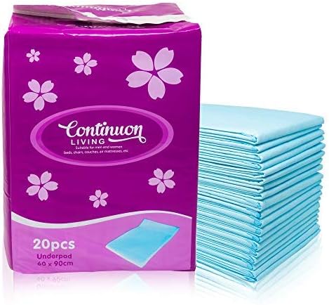 Continuon Extra Absorbent Incontinence Bed Pads (20 Pieces, 23x35") Disposable