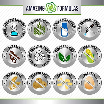 Amazing Formulas Vitamin K2 Menaq7 MK7 Supplement 100 Mcg (1 Pack, 120 Count)