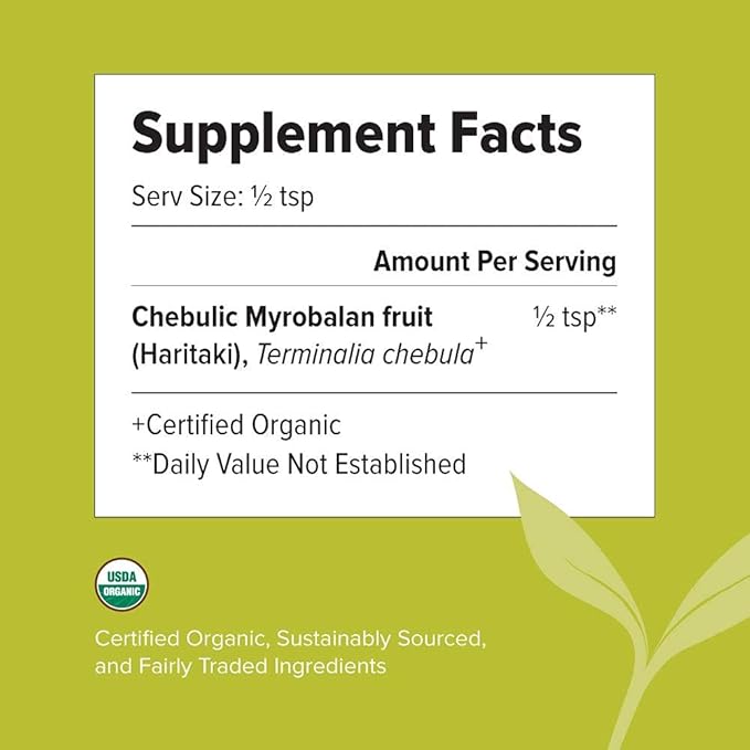 Banyan Botanicals Haritaki Powder – Certified 1 Pound