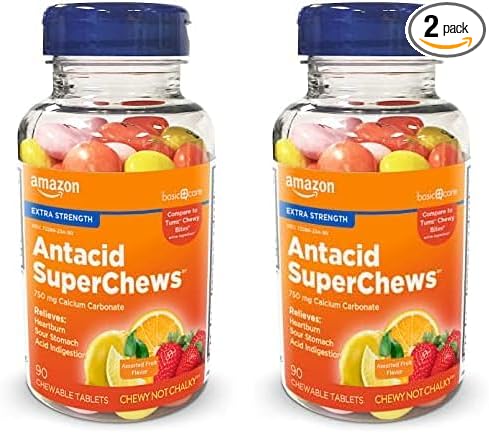 Amazon Basic Care Extra Strength Antacid 90 Count 2)
