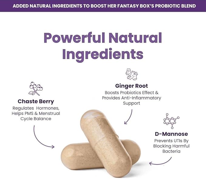 Healthy Box Probiotics Vaginal Care Advanced Formula for PMS Relief, Hormonal Balance, and UTI Prevention