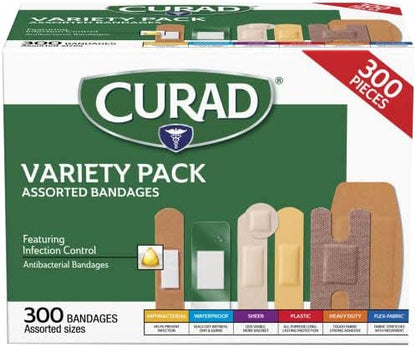 Curad Assorted Bandages Variety Pack 300
