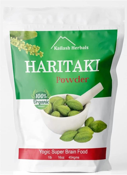 Organic Haritaki Powder USDA Certified Organic, 1 Pound