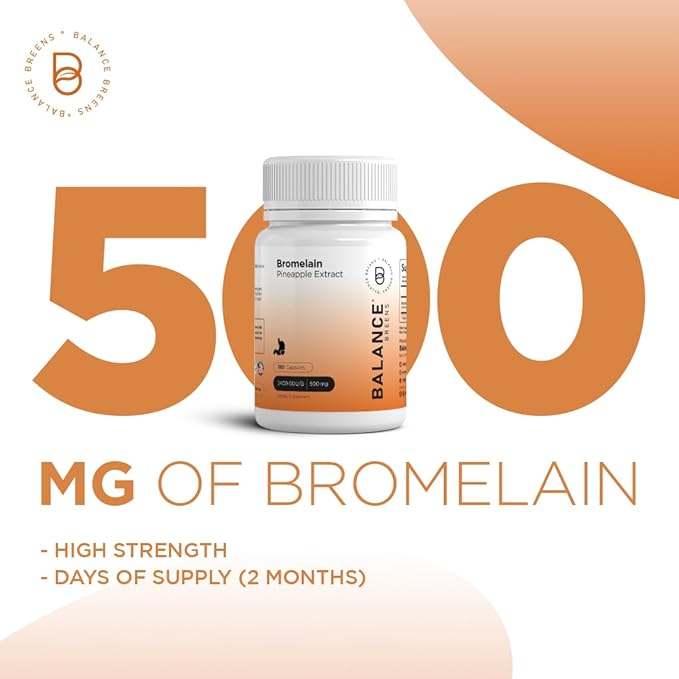 Bromelain 500mg, 180 Capsules (Pack of 2)