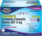 Ohm Children’s Chewable Tablets, Dye Free, 24h Relief 5mg, 60 60 Tablets