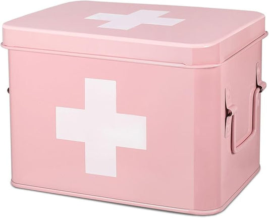 Flexzion First Aid Box Organizer, Empty 8.5 Inch
