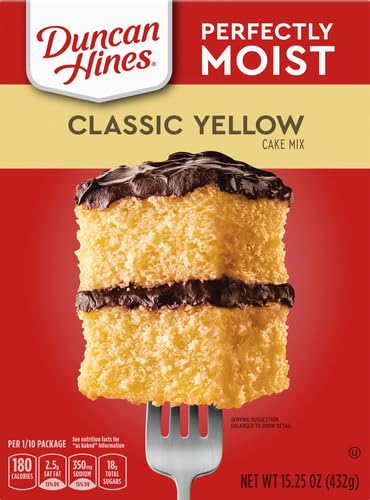 Duncan Hines Classic Cake Mix, Yellow, 15.25 oz (Pack of 5)