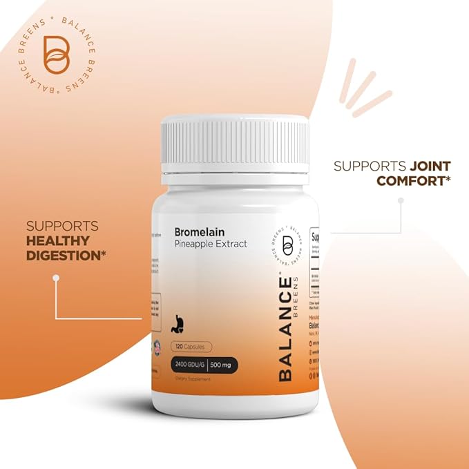 Bromelain 500mg, 120 Capsules