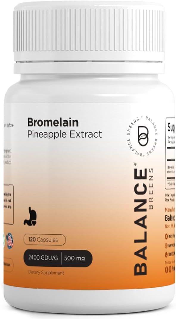 Bromelain 500mg, 120 Capsules
