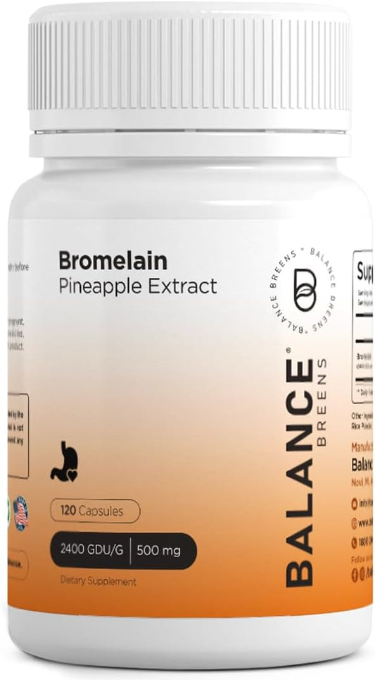 Bromelain 500mg, 120 Capsules