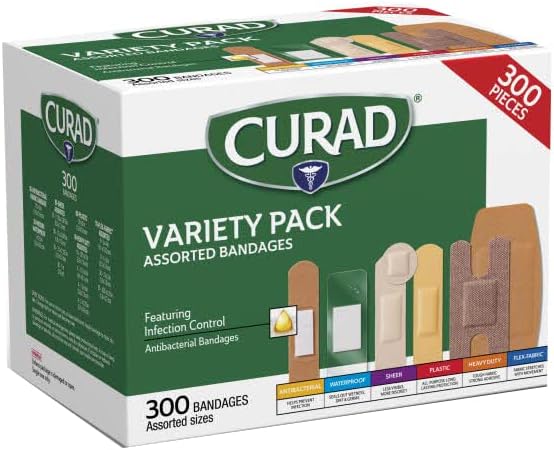 Curad Assorted Bandages Variety Pack 300