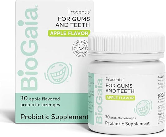 BioGaia Prodentis | Dental Probiotics 30 Apple-Flavored 1-Pack