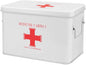 Flexzion First Aid Box Organizer Empty 13" White