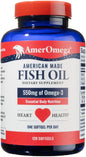 Preferred Triglyceride Omega-3 Fish Oil for Heart Health Support - Wild-Caught Alaskan Walleye Pollock - American-Sourced, American-Made - Non-GMO, Gluten-Free & Dairy-Free - 120 Softgels